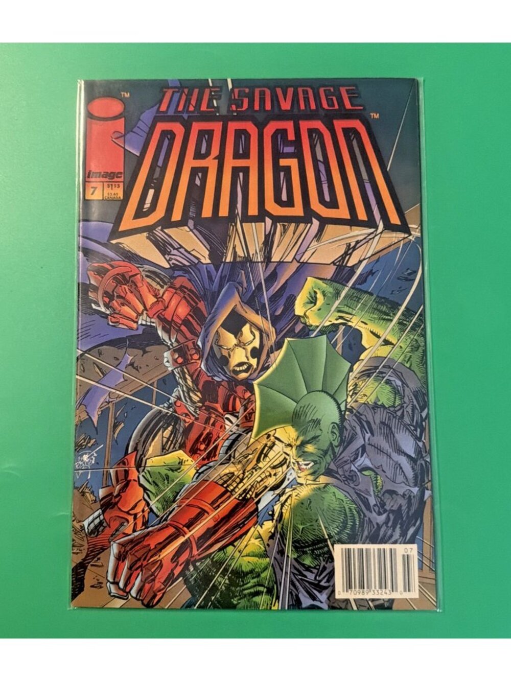 Savage Dragon, The #7 (Newsstand) FN; Image | Erik Larsen - w/Bag+Board